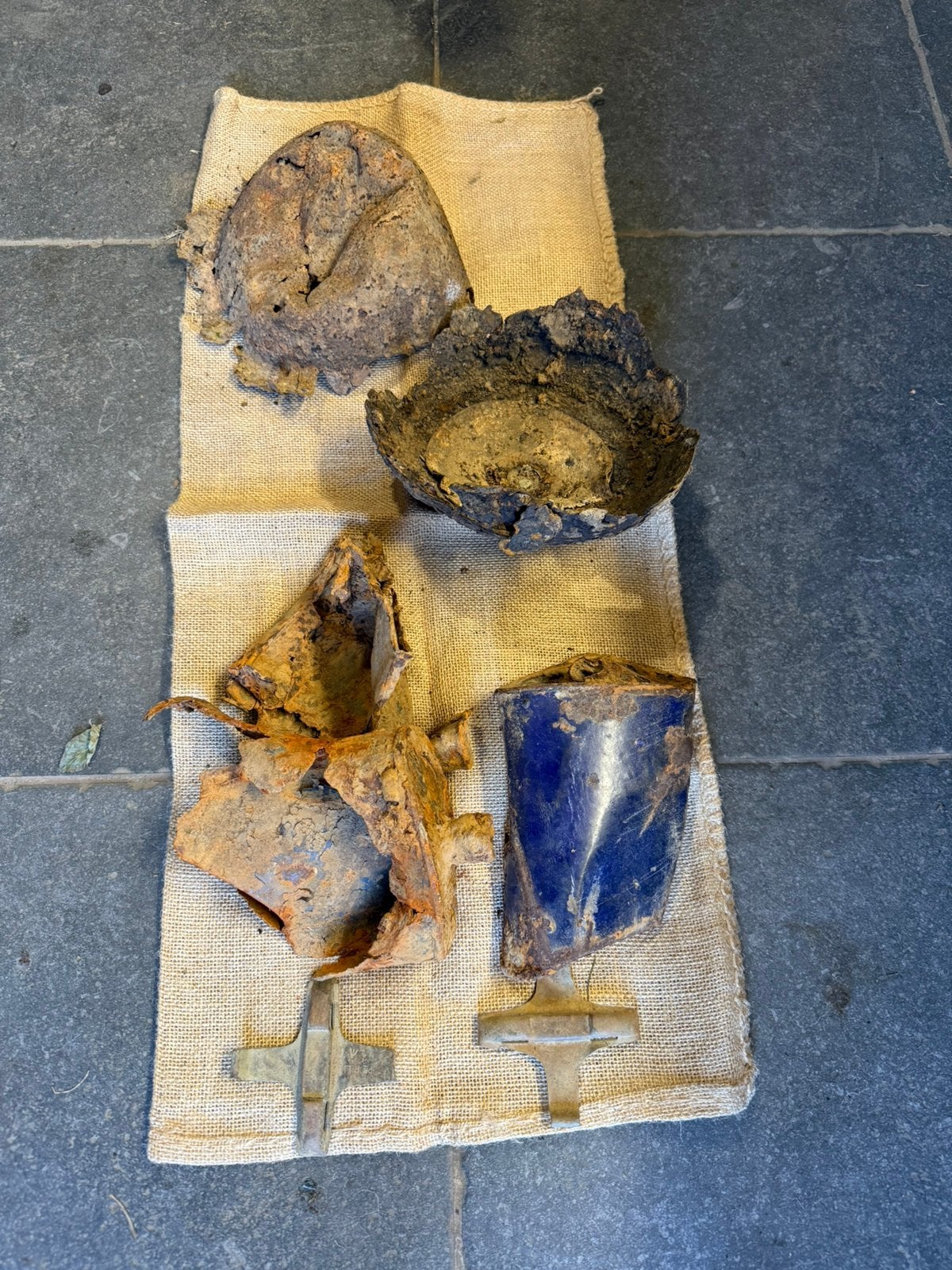 Lot Britse bodemvondsten uit de 1e wereldoorlog, Verzamelen, Ophalen of Verzenden