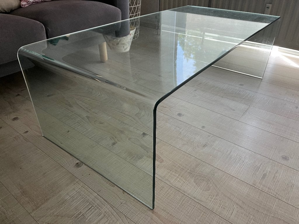 Table basse en verre, 100 à 150 cm, Moins de 50 cm, Verre, Enlèvement