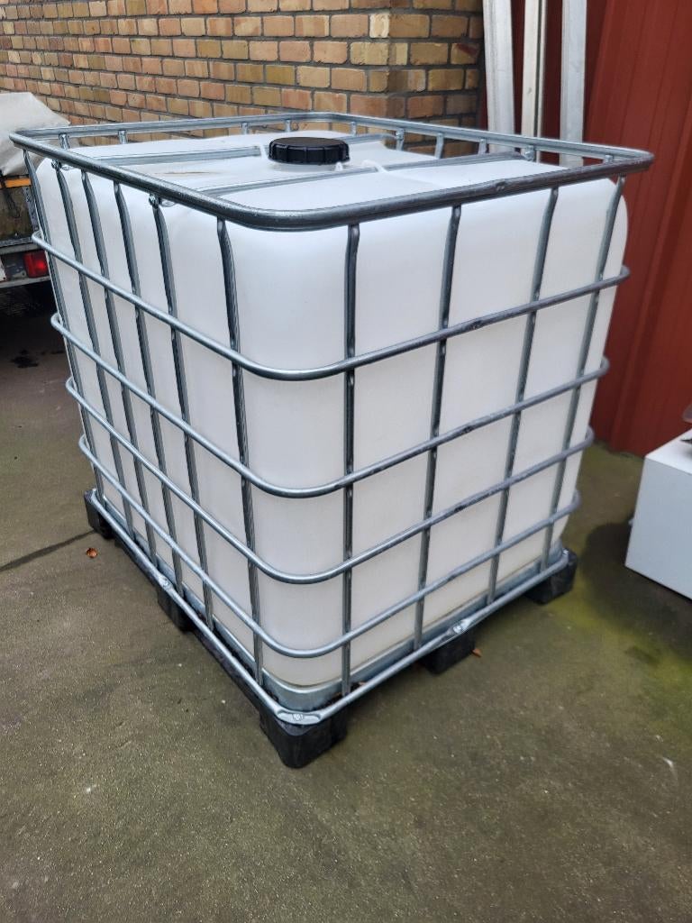 IBC 1000L tank, Ophalen, Kunststof, Met kraantje, 150 liter of meer
