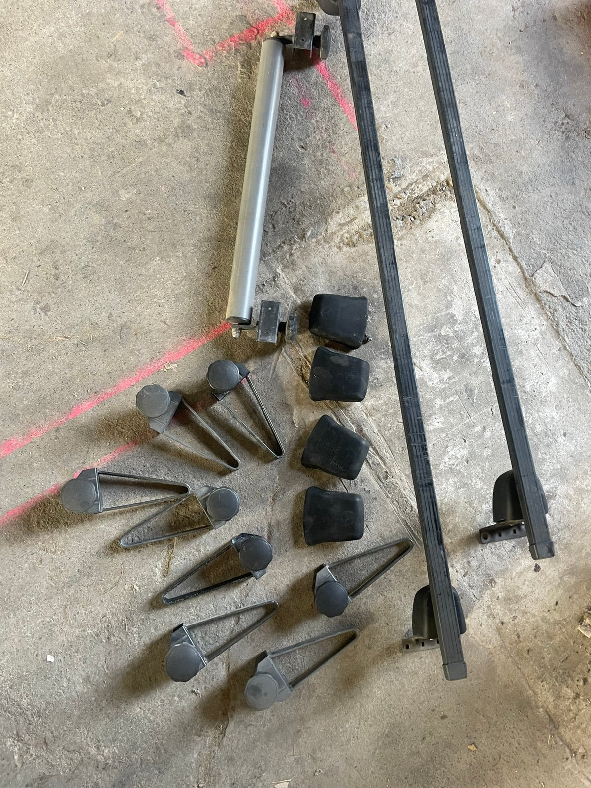 Mercedes vito dakdragers incl beugels en ladderrol, Auto diversen, Dakdragers, Ophalen, Gebruikt