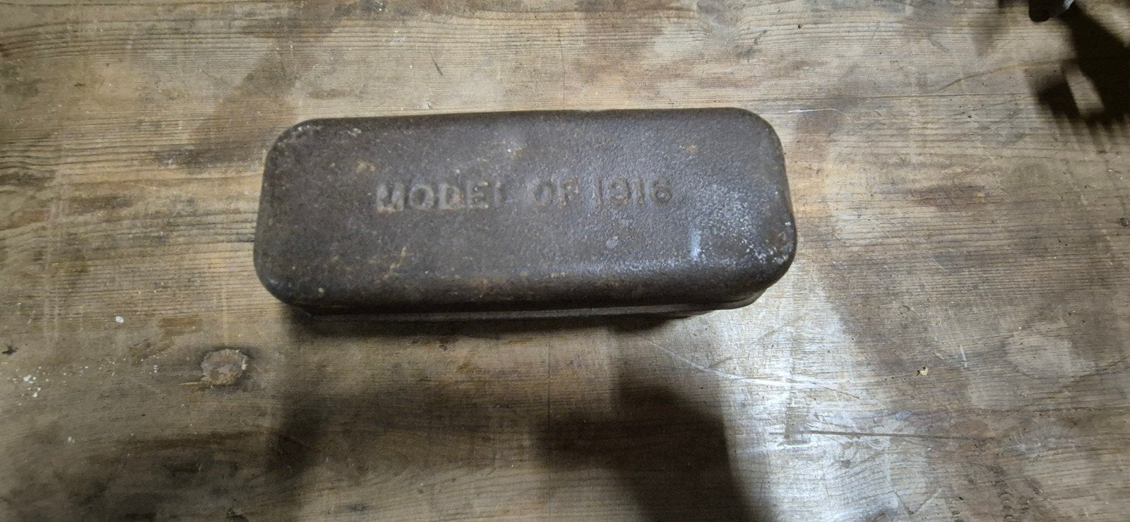 WW1 US Army  " MODEL OF 1916 " BACON RATION TIN, Enlèvement ou Envoi, Armée de terre, Autres types