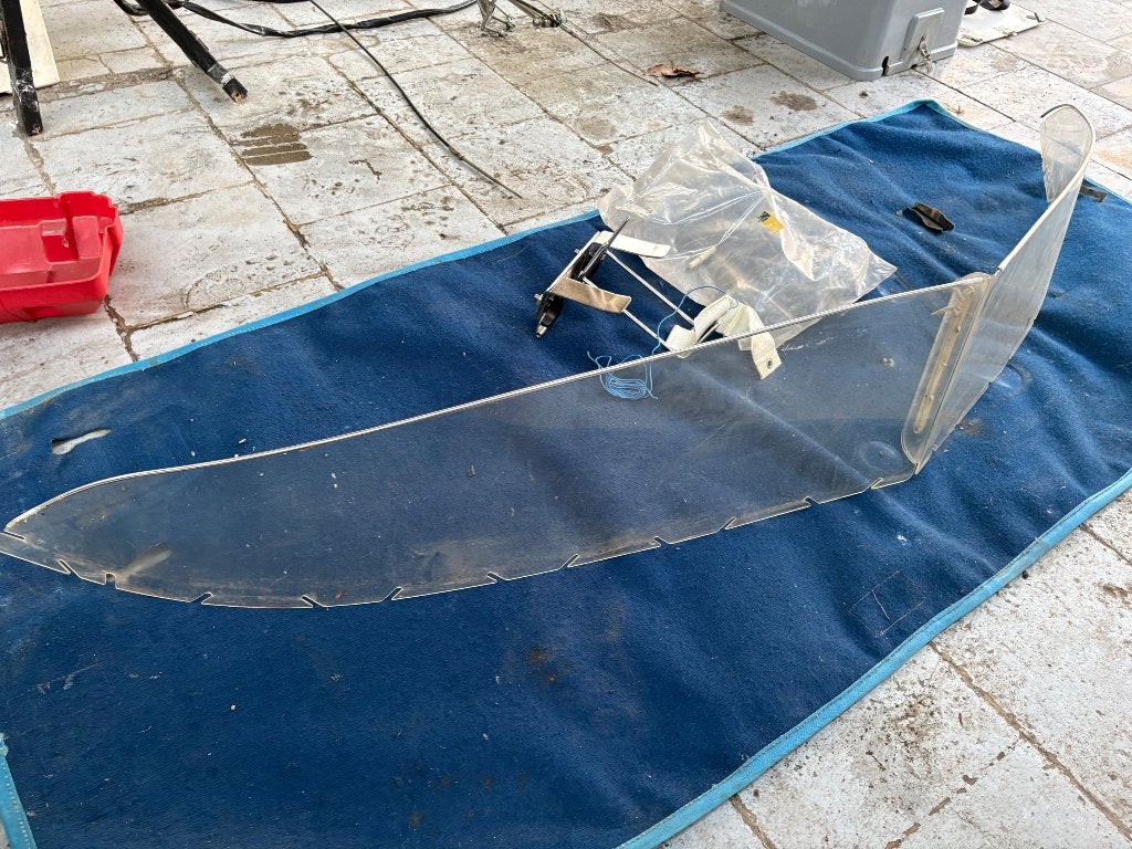 Windscherm zodiac boot, Watersport en Boten, Ophalen, Zo goed als nieuw, PVC, Zodiac