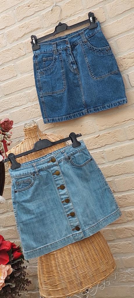 2st jeansrokken maat 170/176, Kinderen en Baby's, Kinderkleding | Maat 170, Ophalen of Verzenden, Zo goed als nieuw, Meisje, Jurk of Rok