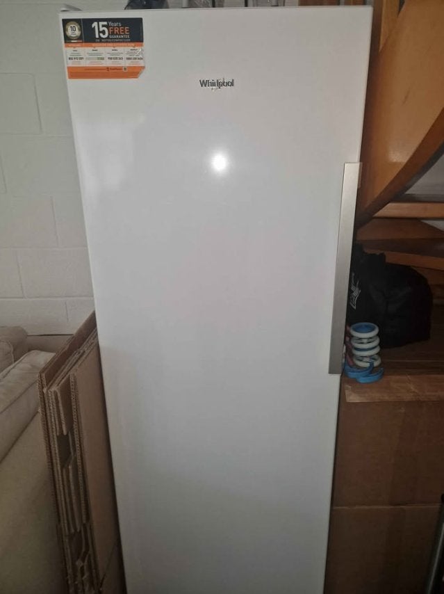 Vrieskast Whirlpool (Werkt niet), Gebruikt, 160 cm of meer, Ophalen, Vrieskast