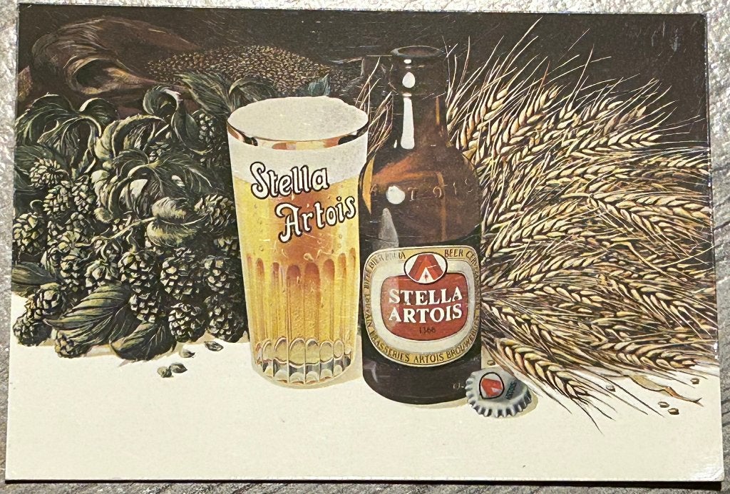 Stella Artois Zichtkaart anno 1975, Verzamelen, Biermerken, Ophalen, Nieuw, Overige typen, Stella Artois