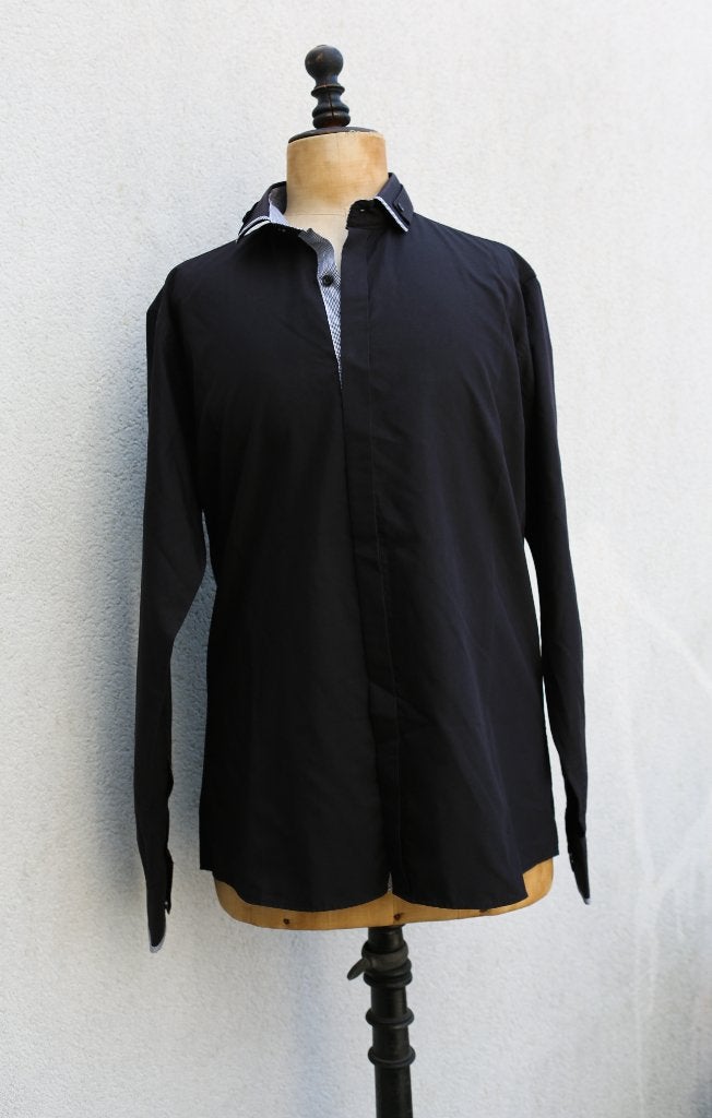 Chemise homme M noire TWORS, Neuf, Tour de cou 39/40 (M), Enlèvement ou Envoi, Twors