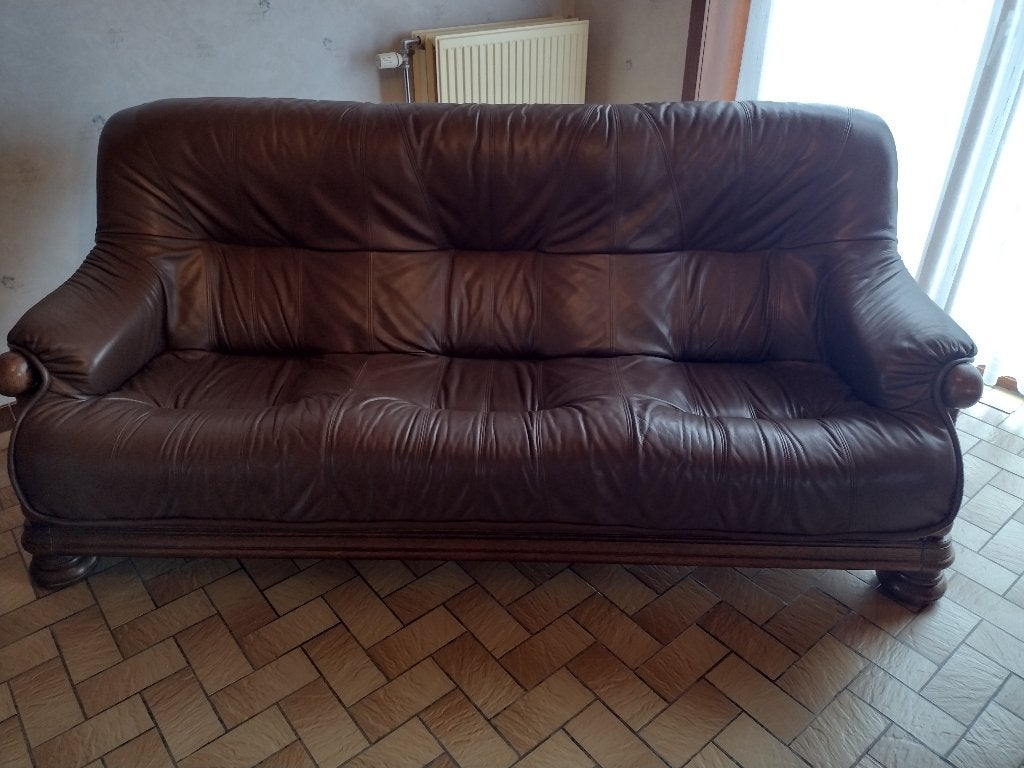salon leder, Ophalen, Gebruikt, Overige maten, Hout