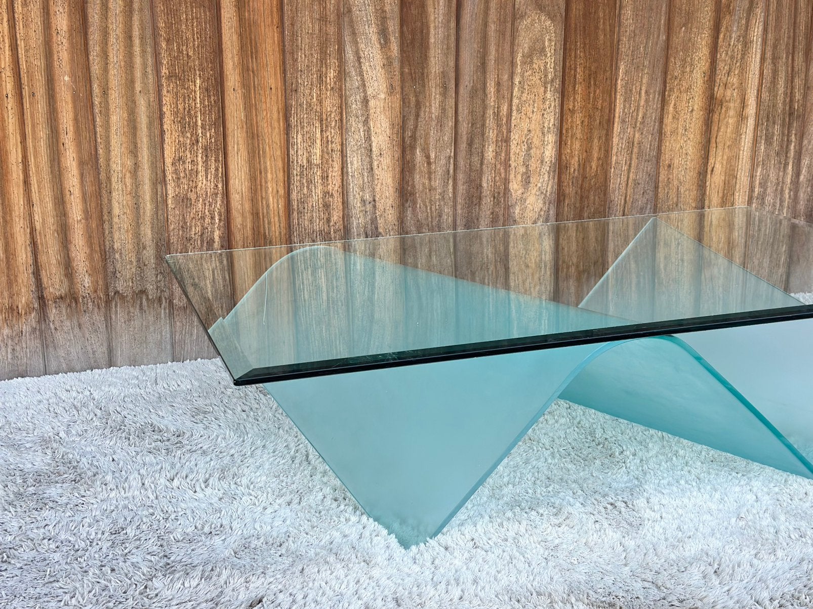 Vintage curved coffeetable by Reflex, Enlèvement