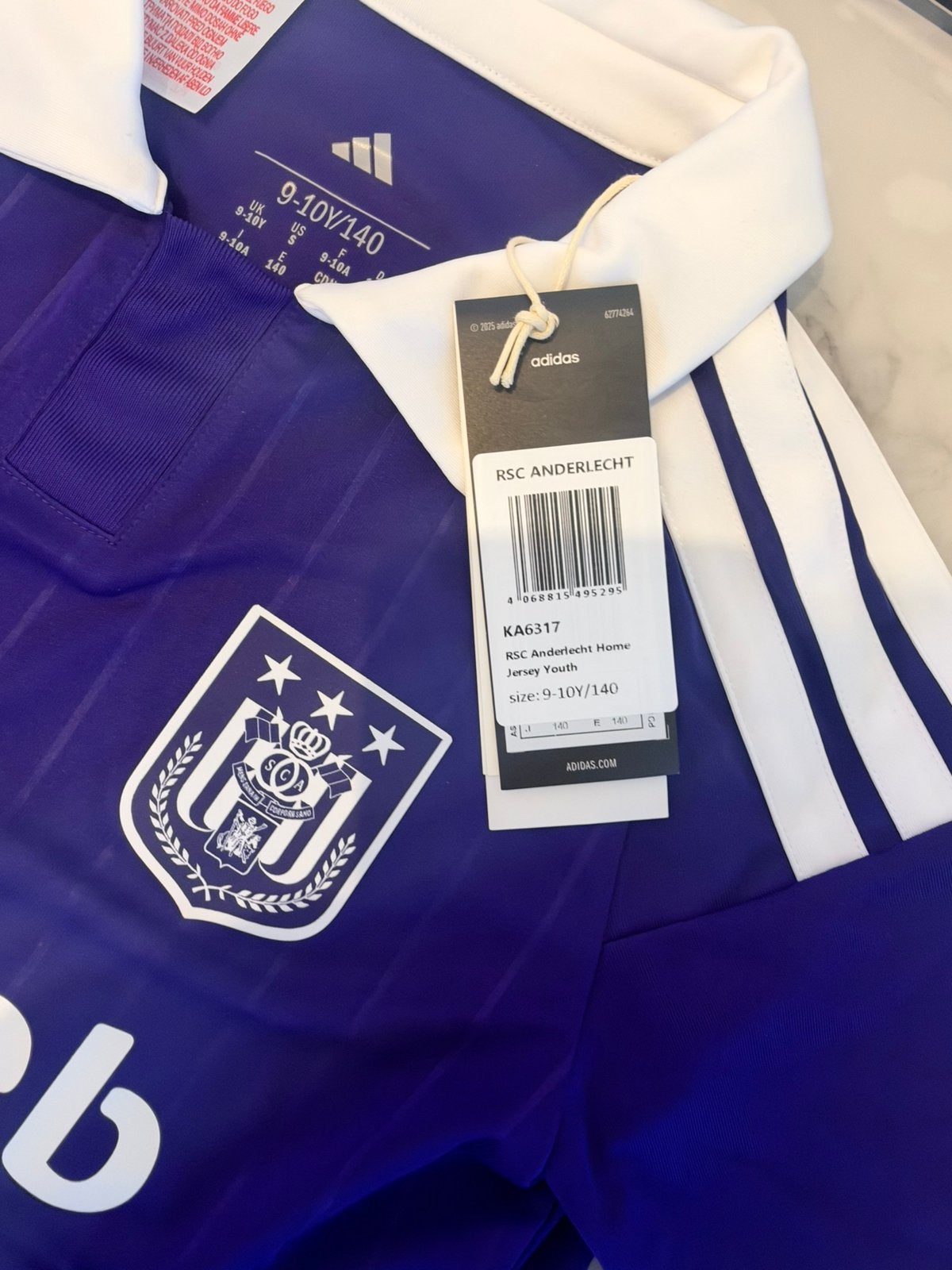 MAILLot ANDERLECHT 2026-2027 – ENFANT, Ophalen, Nieuw, Shirt