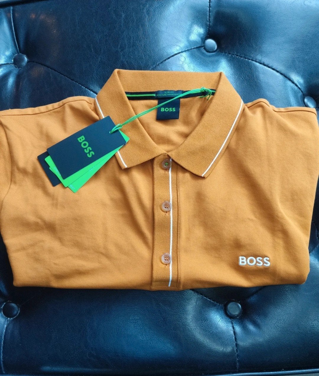 Boss Polo shirt, Oranje, Ophalen of Verzenden, Hugo Boss, Maat 56/58 (XL)