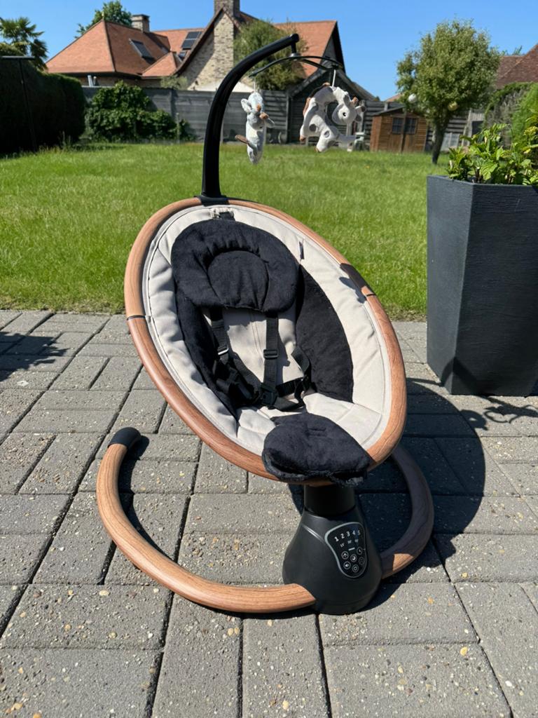 Qute Q- Rocker - Woody-, Kinderen en Baby's, Wipstoeltjes, Ophalen, Nieuw, Schommelstoel