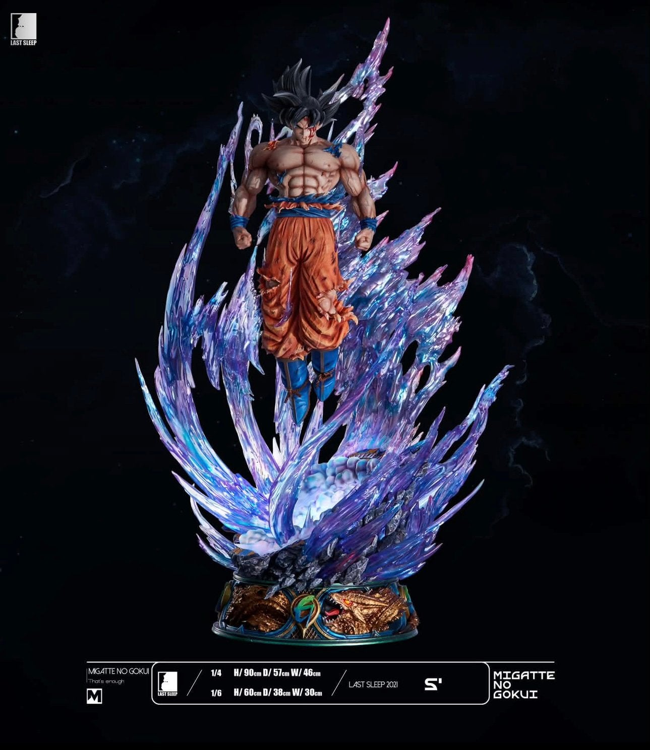 Last Sleep 1:4 Ultra Instinct Goku Dragon Ball Super Z DBZ, Collections, Enlèvement, Comme neuf, Fantasy