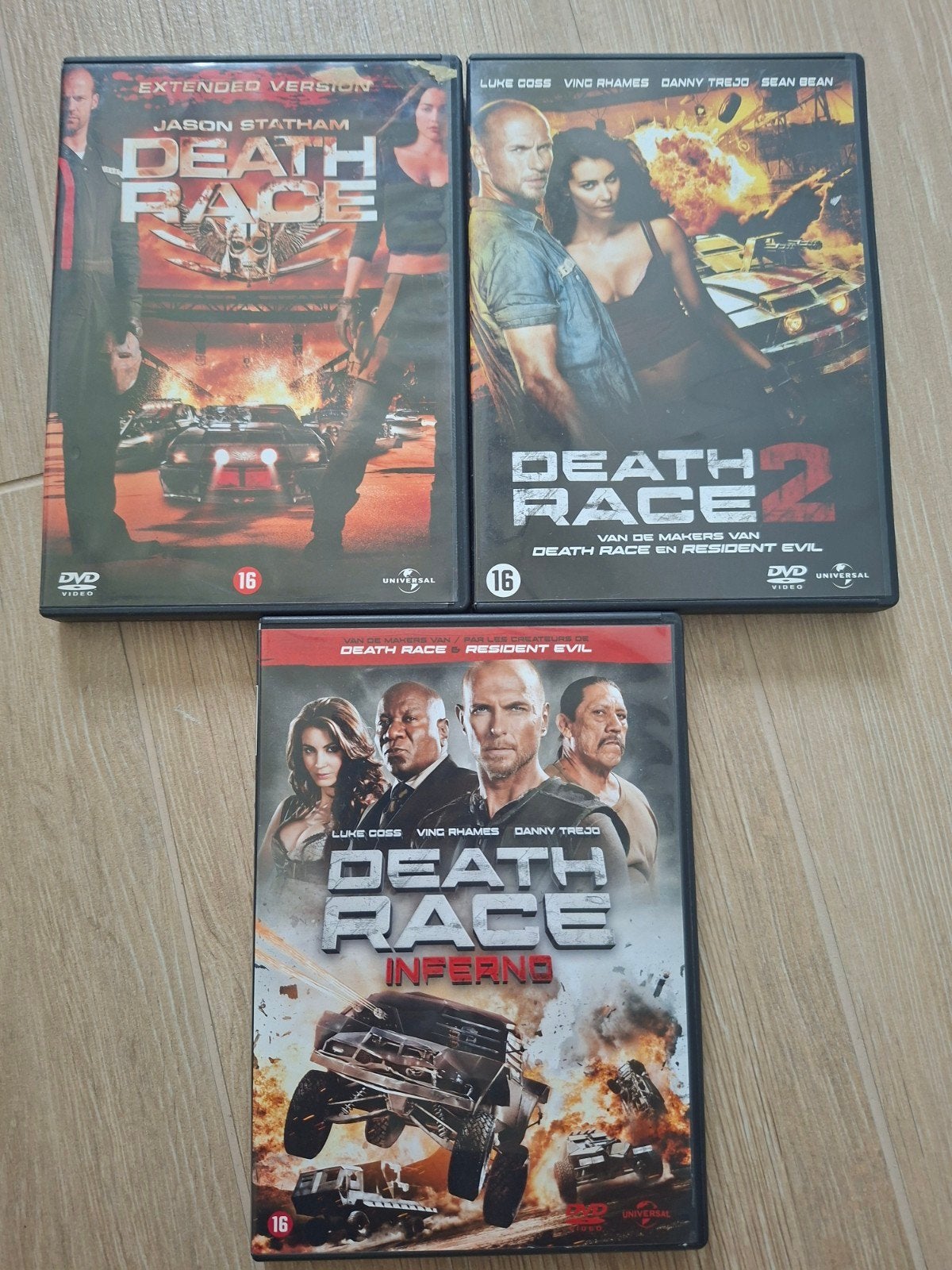 Trilogie : Death Race 1, 2 et 3 (version étendue et action), Enlèvement ou Envoi, Néerlandais, Action, Néerlandais