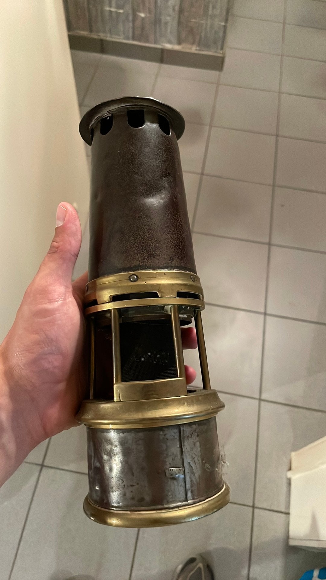 Antieke mijnlamp, Antiek en Kunst, Ophalen
