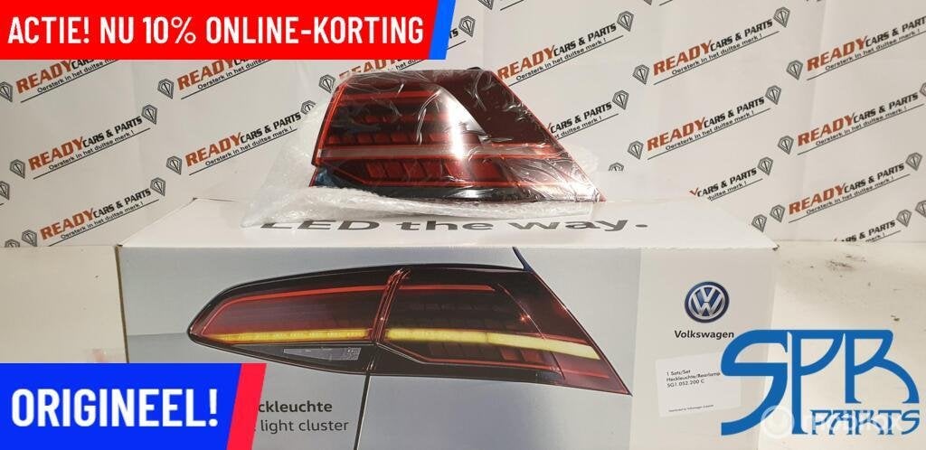 VW GOLF 7 FACELIFT 3D DYNAMISCH LED Achterlicht Rechtsbuiten, Auto-onderdelen, Verlichting, Volkswagen, Nieuw, Ophalen of Verzenden