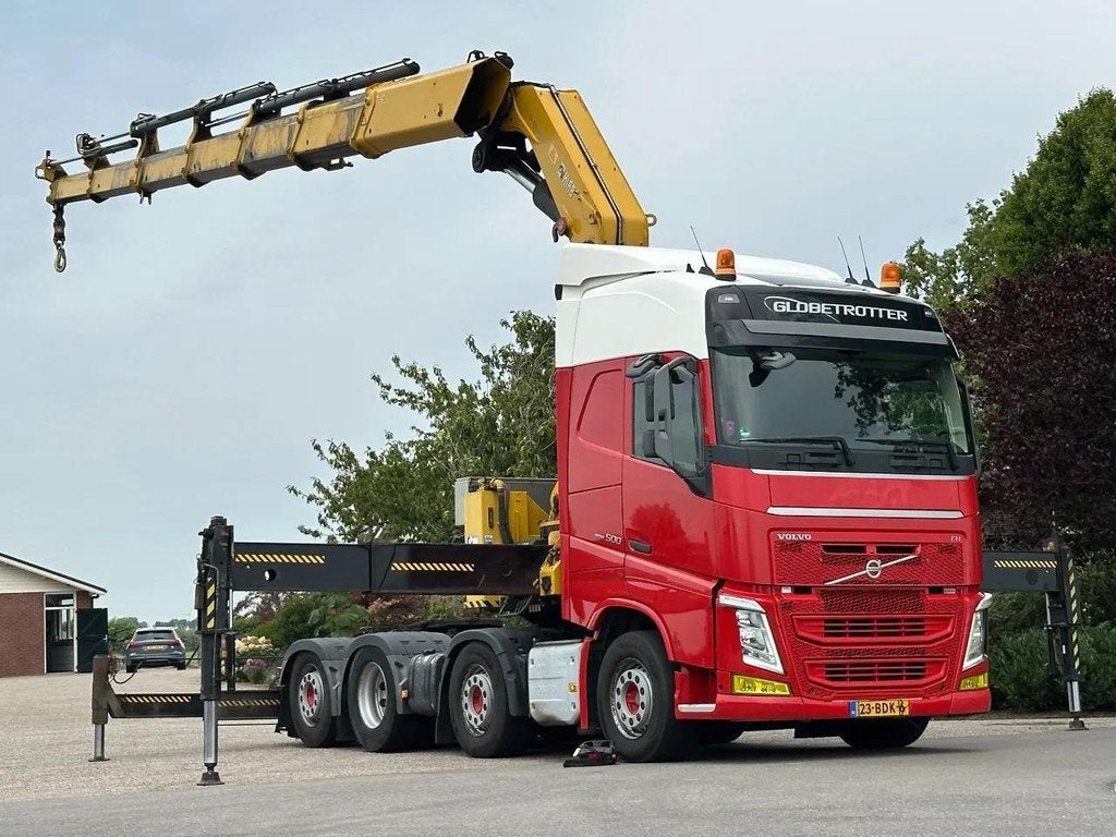 Volvo FH 500 !TRACTOR!CRANE/GRUE/HIAB 85TM!TOP!EURO6 DK1098, Automaat, Euro 6, Bedrijf, Diesel