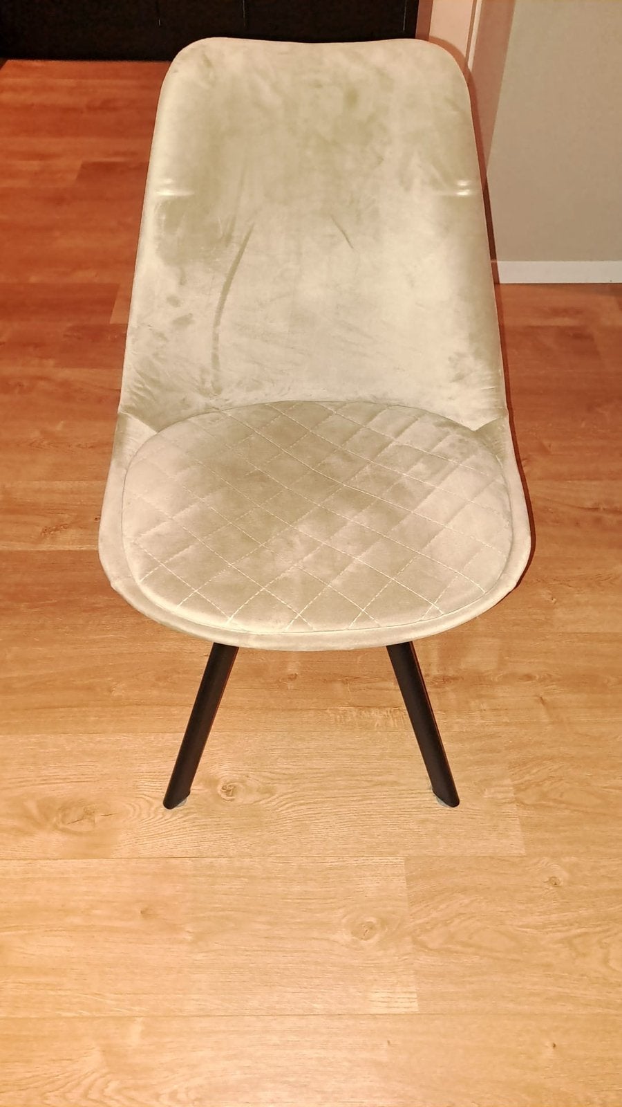 Gratis Beige eetkamerstoelen, Huis en Inrichting, Ophalen, Gebruikt, Overige kleuren, Stof