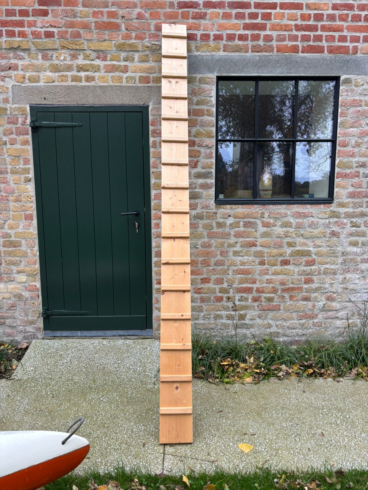 Kattenladder 298 cm naturel hout, als nieuw, Doe-het-zelf en Bouw, Ophalen, Zo goed als nieuw, Ladder