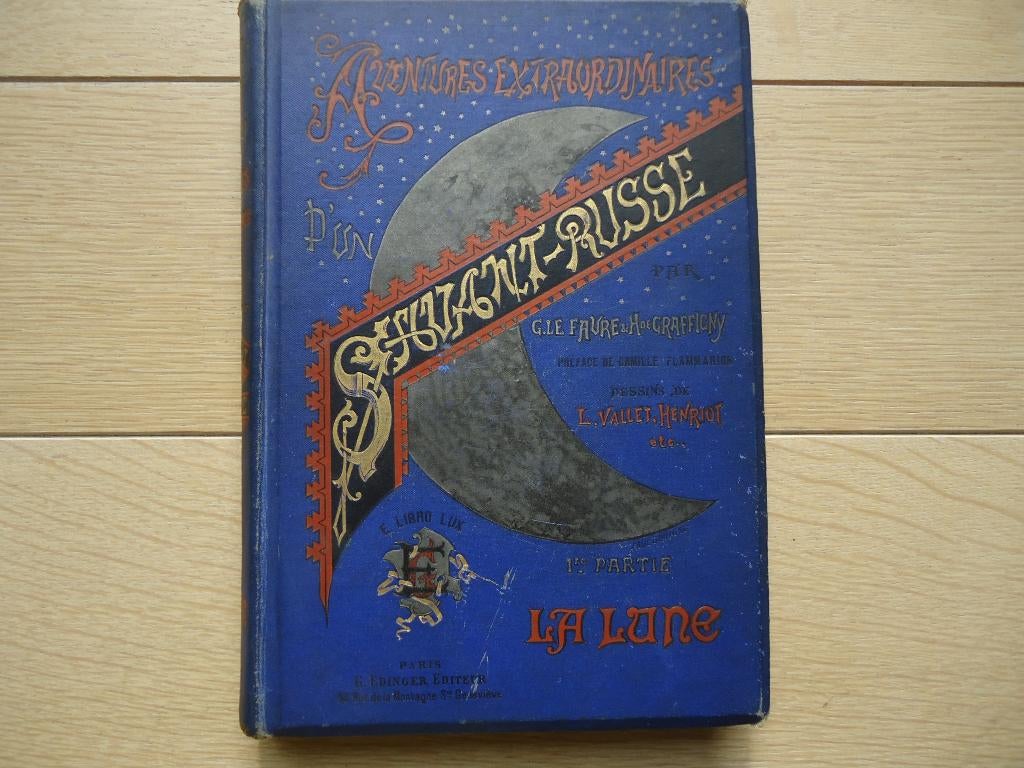 1888 Aventures extraordinaires d'un savant russe G. Le Fauré, Antiquités & Art, Enlèvement ou Envoi