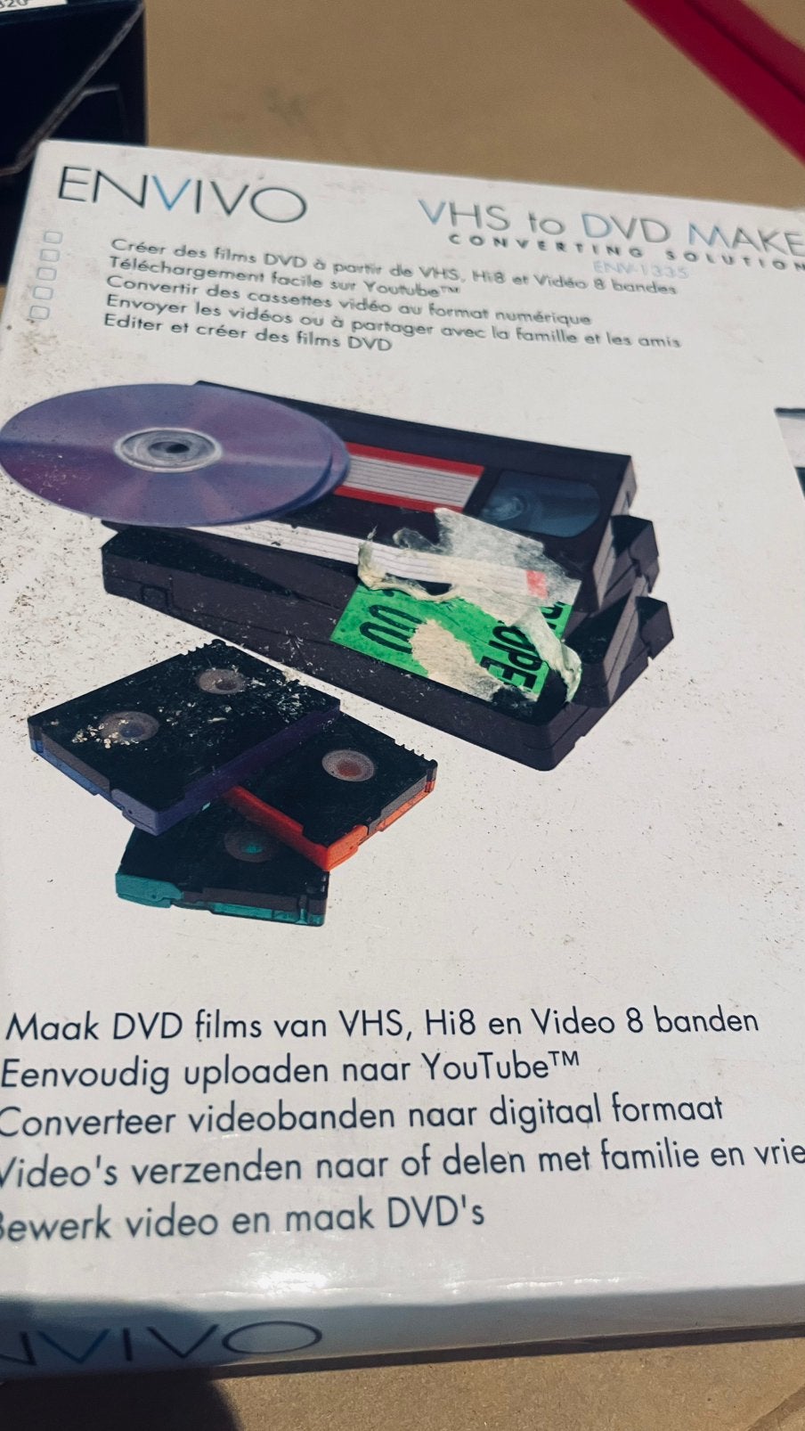 EnvivoVHSto DVD Maker (ENV-1335) – Videobanden digitaliseren, Ophalen of Verzenden, Nieuw in verpakking, VHS