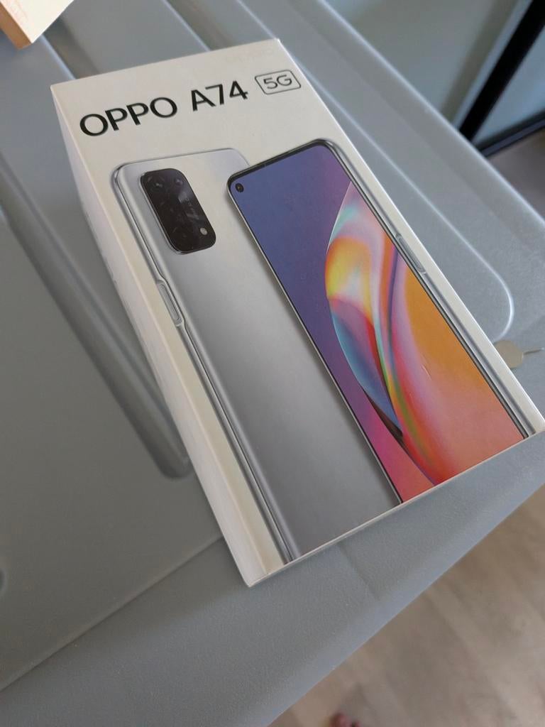 Oppo A74 5g 128GB/6GB Dual SIM Gris, Telecommunicatie, Ophalen