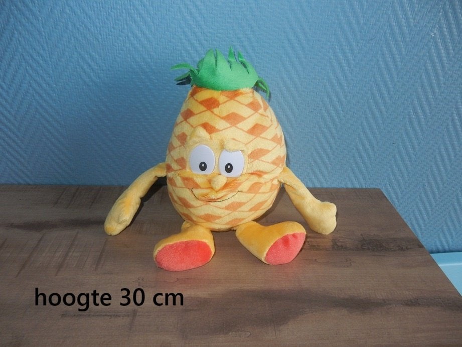 nr.183 - Knuffel ananas - delhaize, Enlèvement ou Envoi, Moyen (20 à 80 cm)
