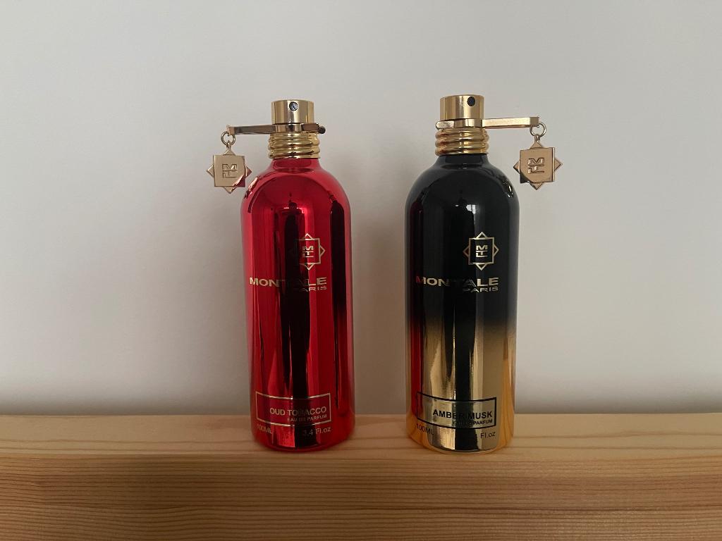Parfums : Montale, Mont Blanc, Ferragamo..., Enlèvement ou Envoi, Utilisé, Bouteille de parfum