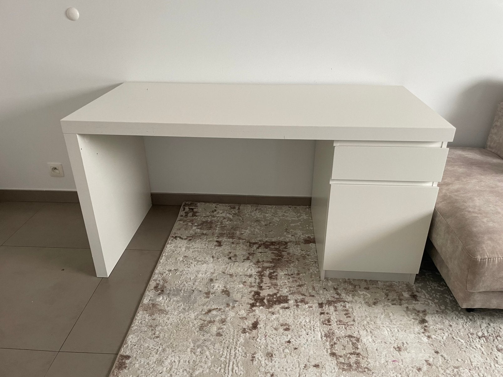 Ikea MALM - bureau, Ophalen, Demontabel, Gebruikt, IKEA