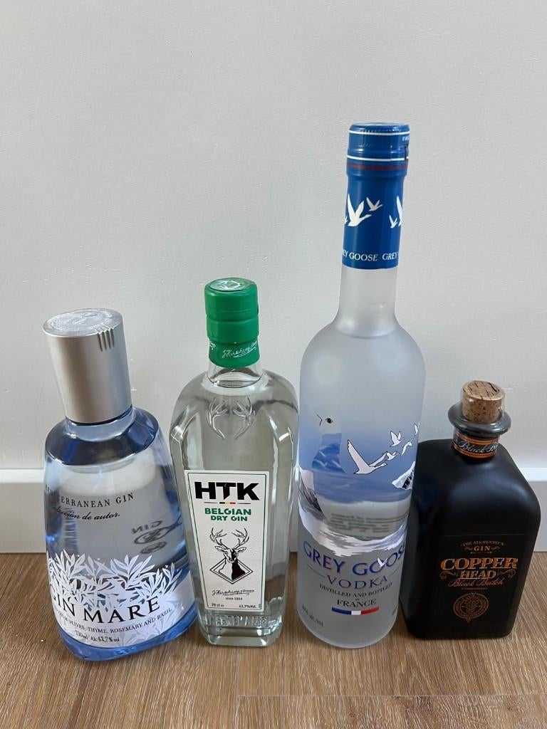 Lot sterke drank (Gin, Wodka), Verzamelen, Ophalen, Nieuw, Overige typen