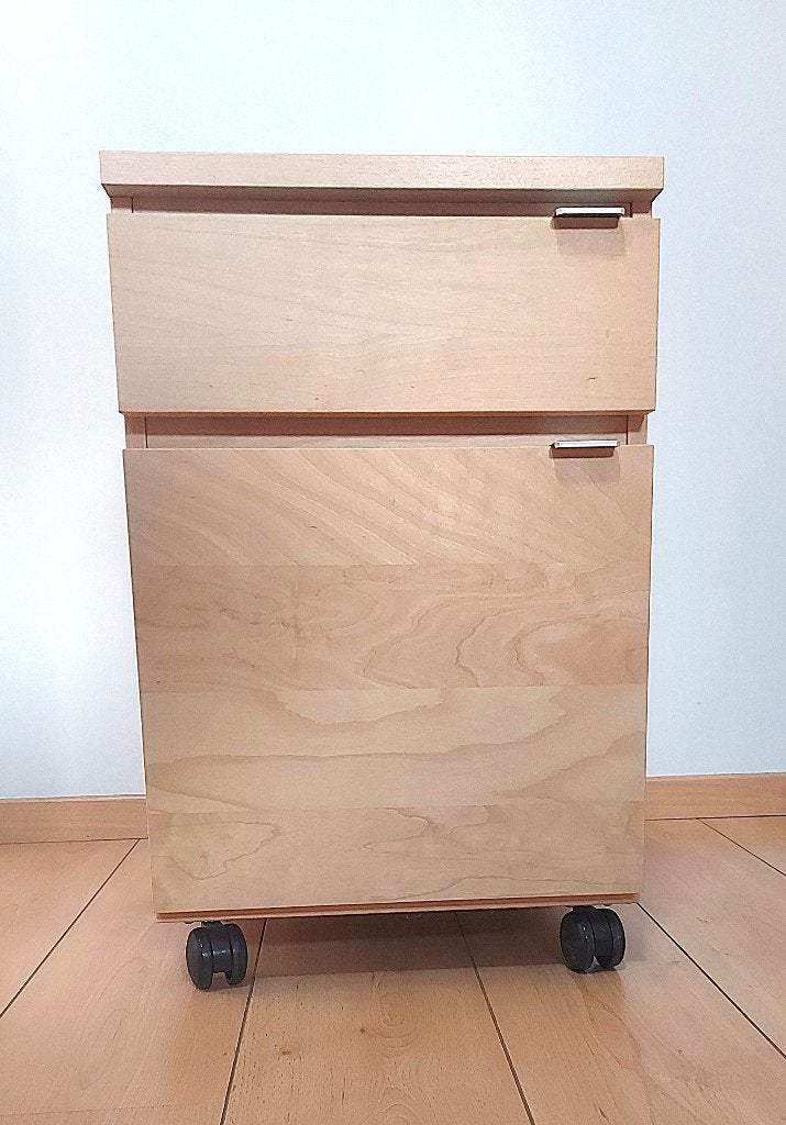 2 caissons de bureau sur roulettes H 63 / L 40 / P 52 cm, Enlèvement, Comme neuf