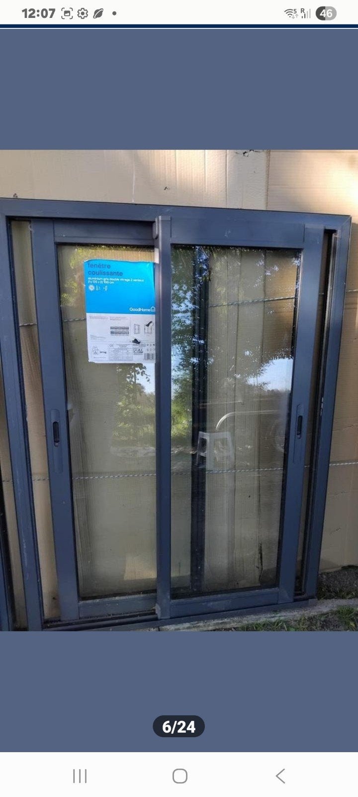 Châssis fenêtre coulissante Aluminium 7016, Bricolage & Construction, Aluminium