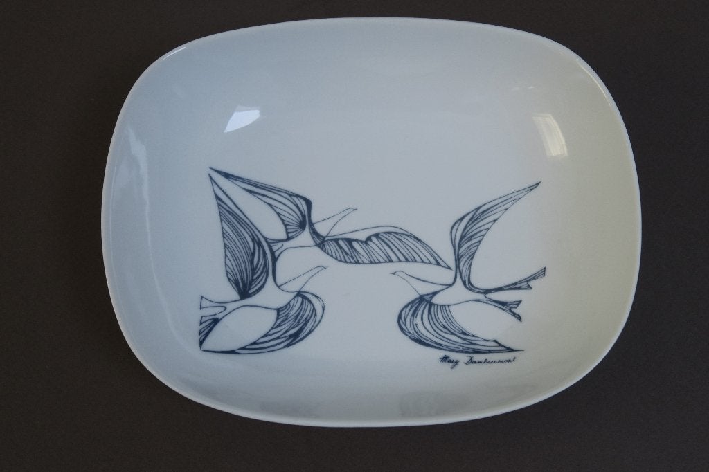 Coupe en porcelaine Cerabel décor Mary Dambiermont, Antiek en Kunst, Ophalen of Verzenden