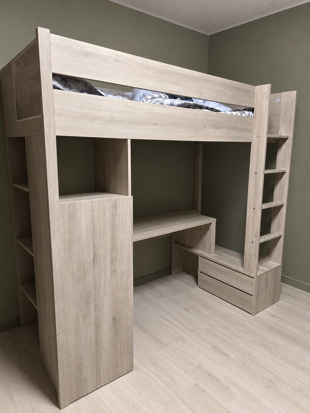 stapelbed / hoogslaper met bureau, Ophalen, Stapelbed