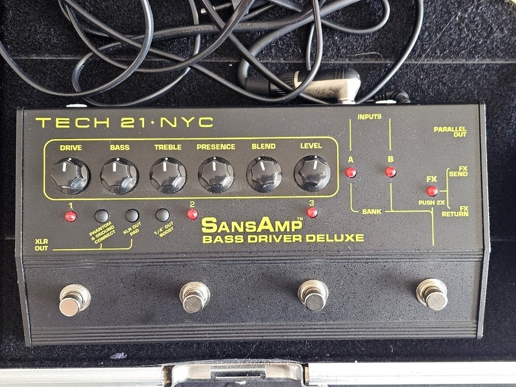 Tech 21 SansAmp Bass Driver DI, pédale préamp, Enlèvement, Distortion, Overdrive ou Fuzz