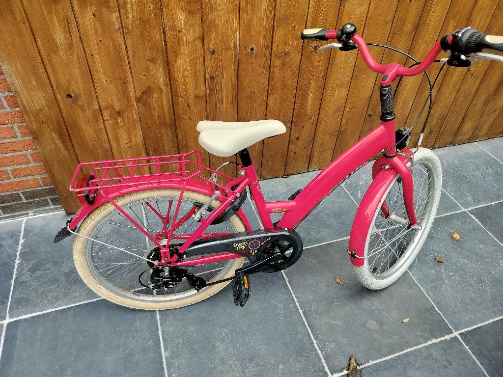 22 inch kinderfiets meisje, Fietsen en Brommers, Fietsen | Meisjes, Ophalen, 22 inch, Velgrem, Zo goed als nieuw