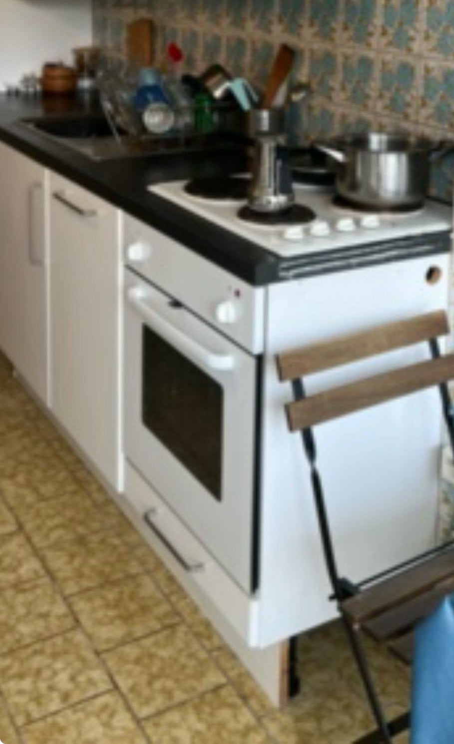 A donner - cuisine, Maison & Meubles, Enlèvement, Utilisé, Blanc