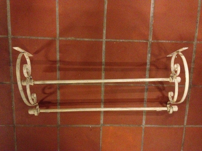 SMEEDIJZEREN HANDDOEKREK - HANDDOEKENREK Flamant, Ophalen of Verzenden, Nieuw, Wit, Handdoekenrek