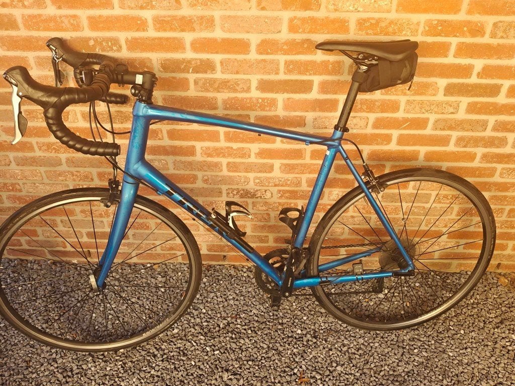 TREK DOMANE AL 2 MATTE ALPINE BLUE H62 2020, Fietsen en Brommers, Zo goed als nieuw, 15 tot 20 versnellingen, 61 tot 65 cm, Ophalen