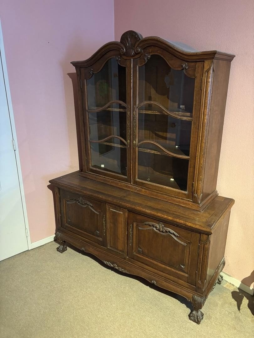 Buffet ancien en bois foncé, Maison & Meubles, Armoires | Buffets, Antiek, 25 à 50 cm, 100 à 150 cm, Enlèvement
