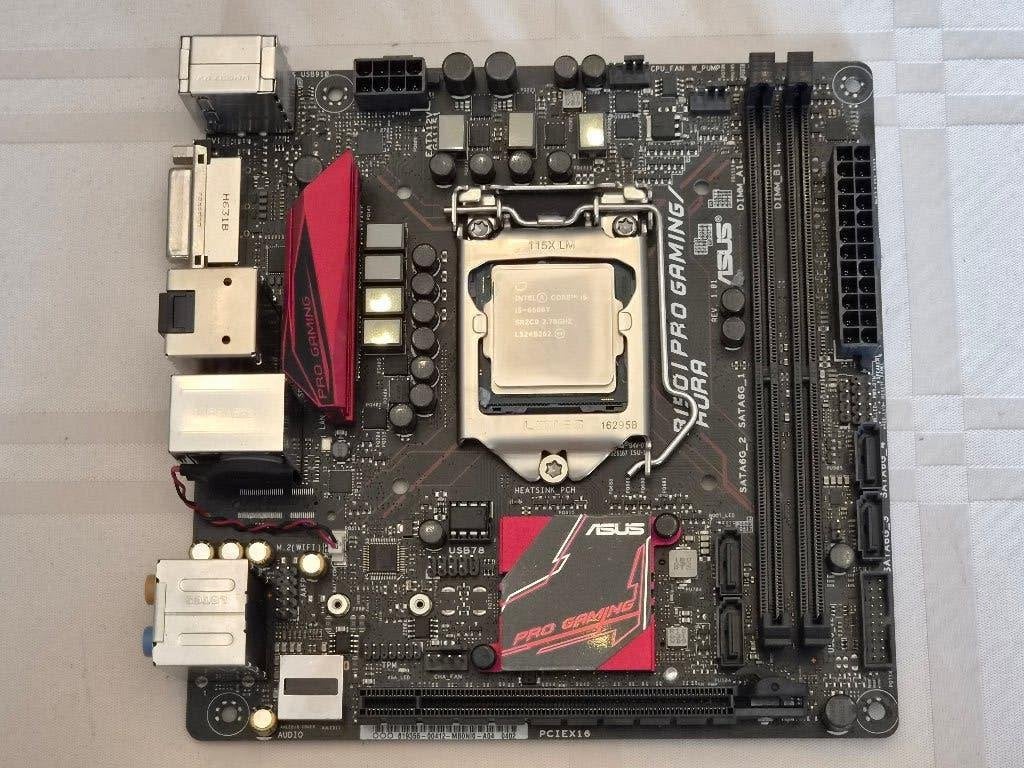 ASUS B150I Pro Gaming Aura Mini-ITX, Computers en Software, Moederborden, LGA 1151, DDR4, Ophalen of Verzenden, Zo goed als nieuw