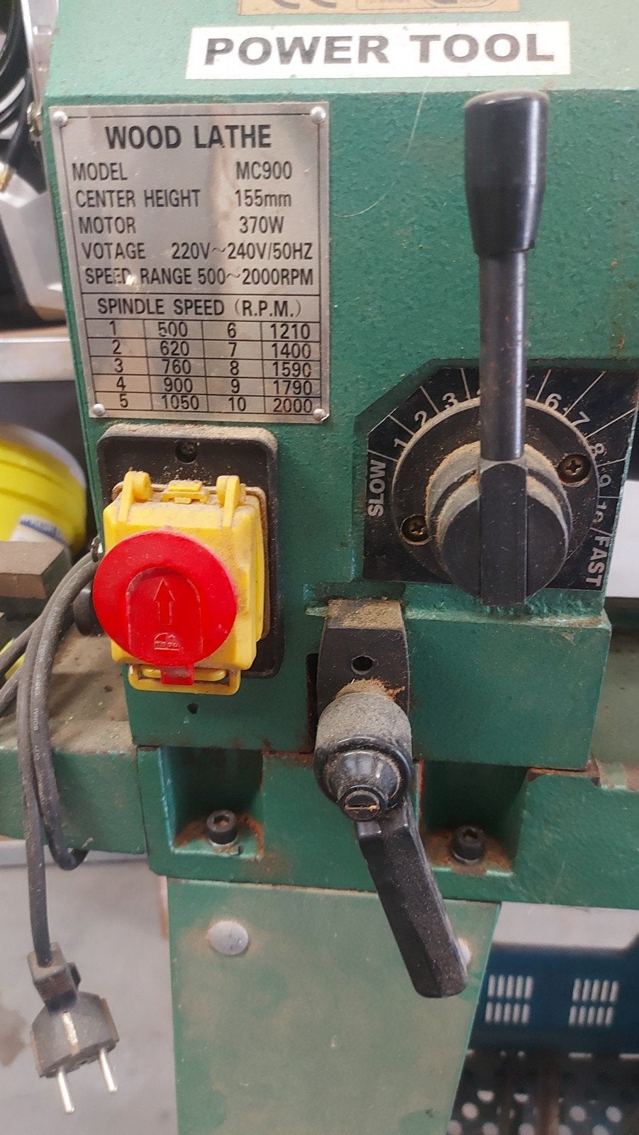 Power tools houtdraaibank MC900 + beitels, Doe-het-zelf en Bouw, Gereedschap | Boormachines, Ophalen