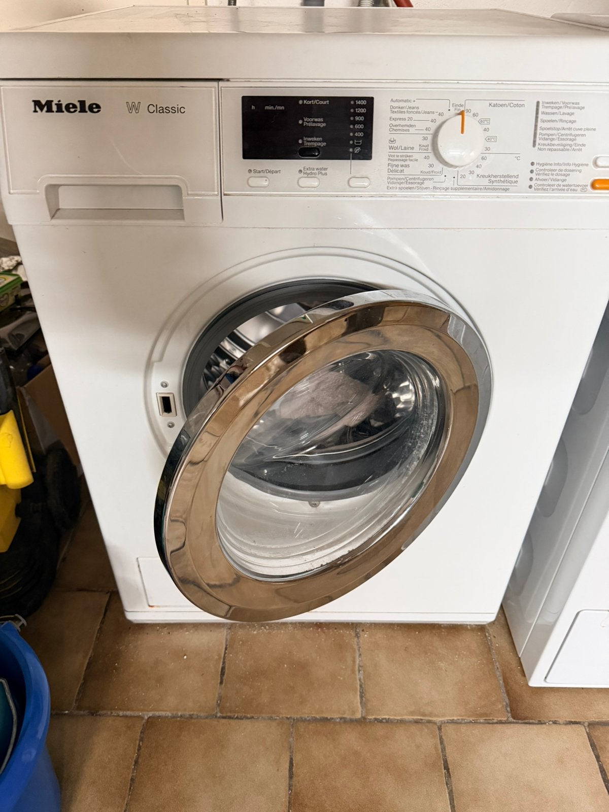 Miele wasmachine + Beko droogkast – perfect werkende set, Ophalen, Zo goed als nieuw