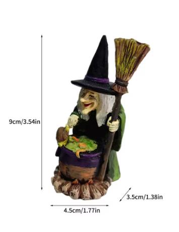 Figurine Magicien et Sorcière — Décoration d'Halloween, Envoi, Neuf, Fantasy