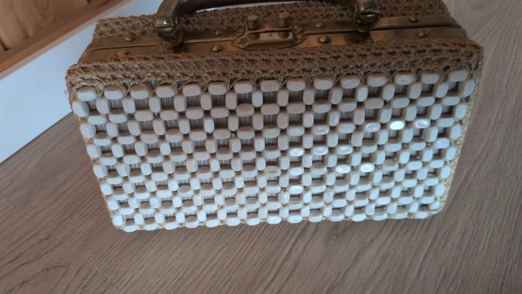 sac à main spécial blanc/beige - 12€, Enlèvement ou Envoi, Femmes, Geen merk