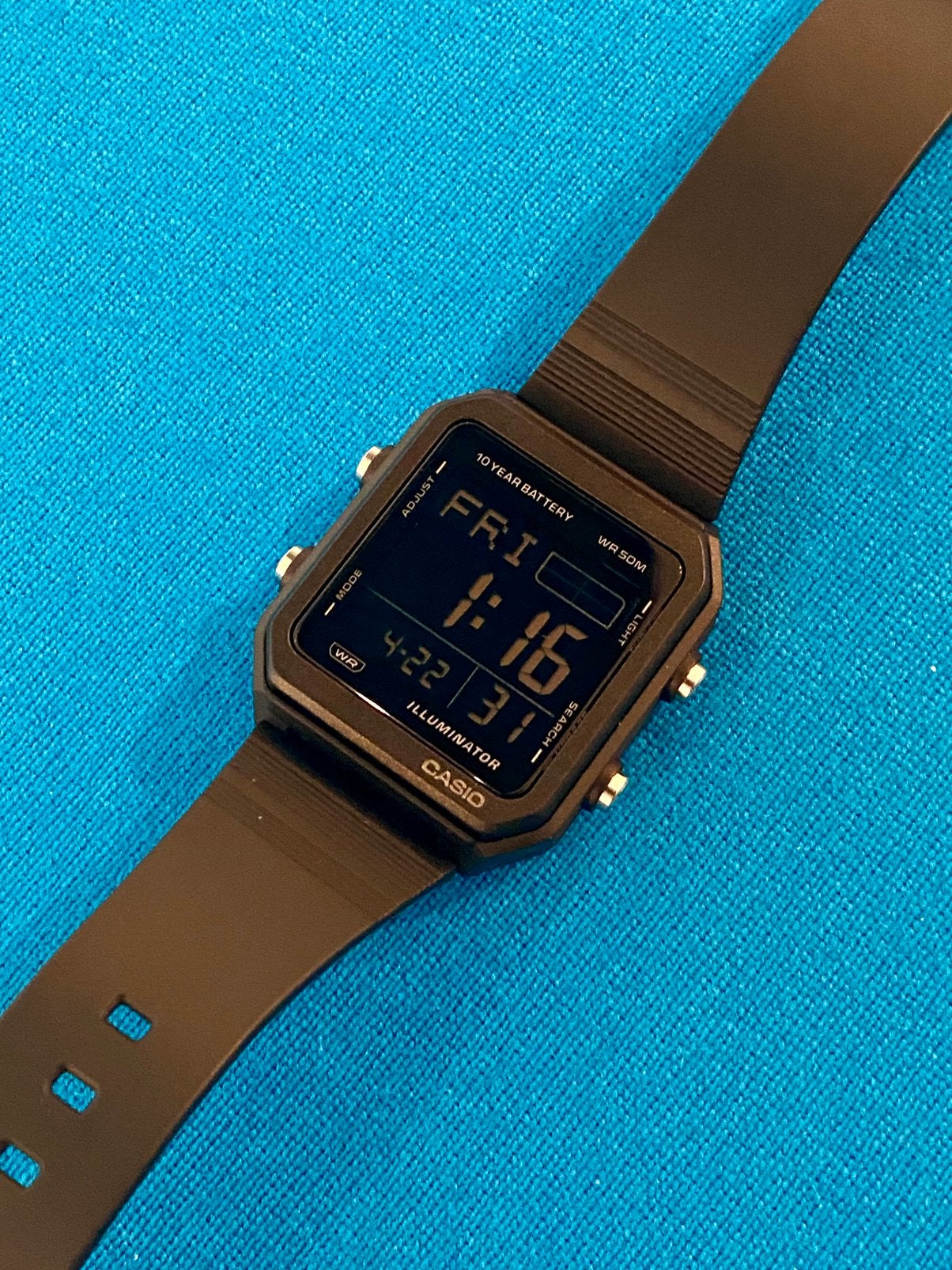 Casio W-221H-1BVDF Negative LCD – NEW, Ophalen of Verzenden, Zo goed als nieuw