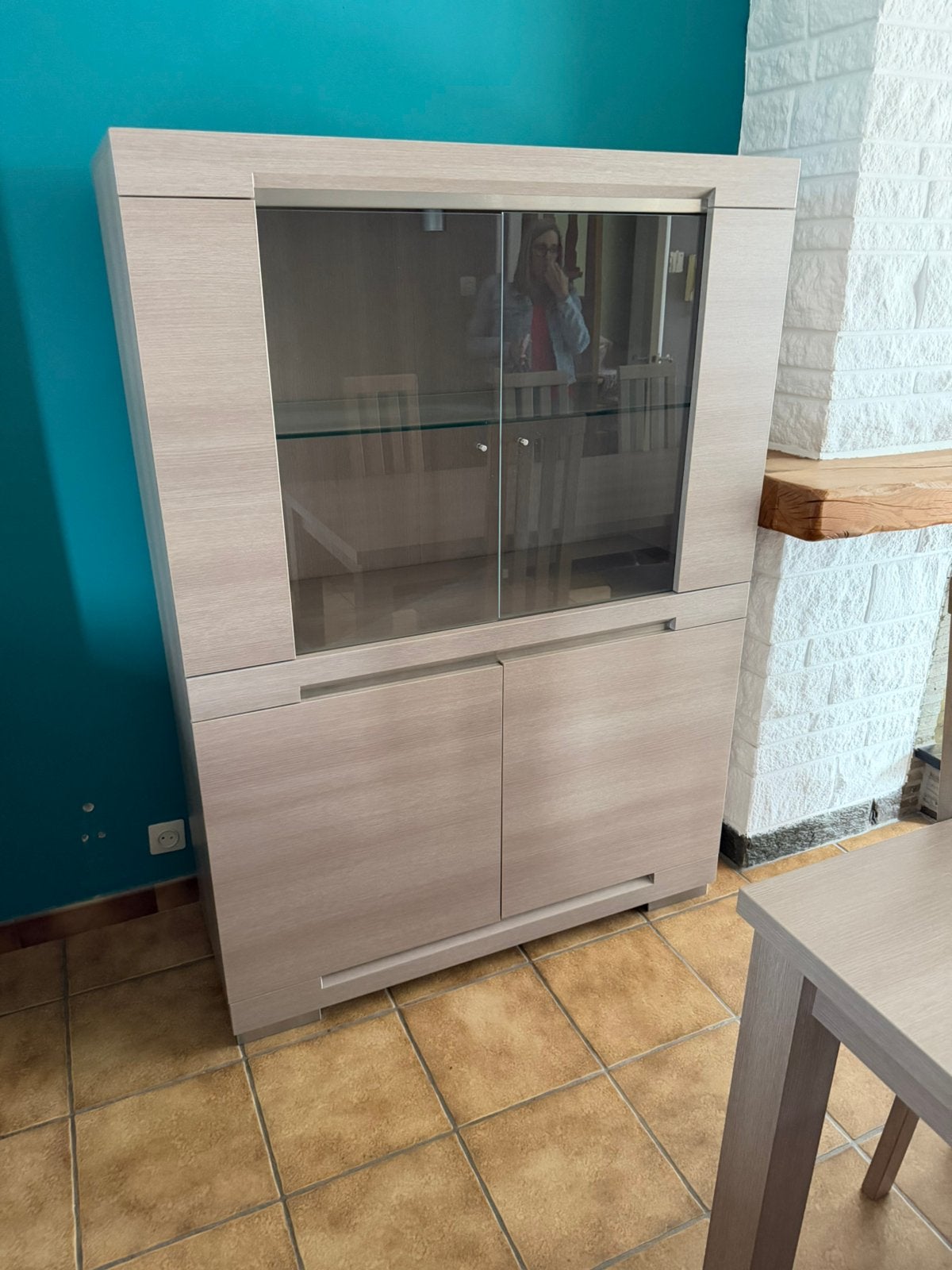 Volledige eetkamer goede staat, Huis en Inrichting, Ophalen, Gebruikt, 4 tot 6 stoelen