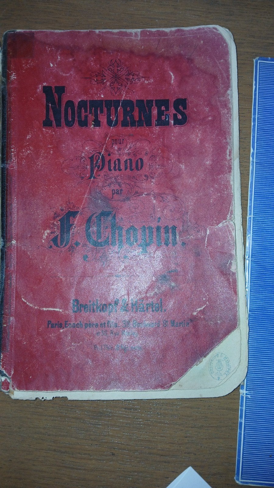 Partitions anciennes piano, Enlèvement