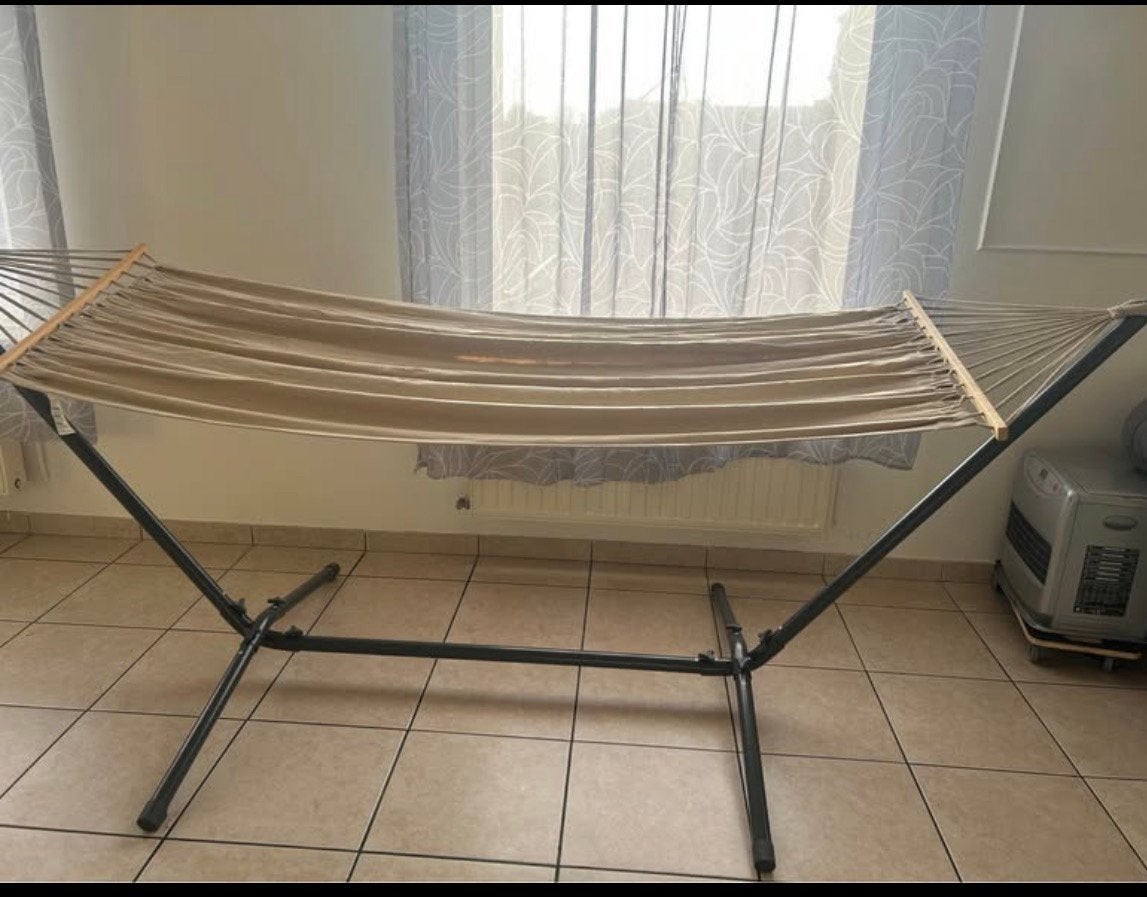 Hangmat met standaard, Jardin & Terrasse, Enlèvement, Comme neuf, Avec support