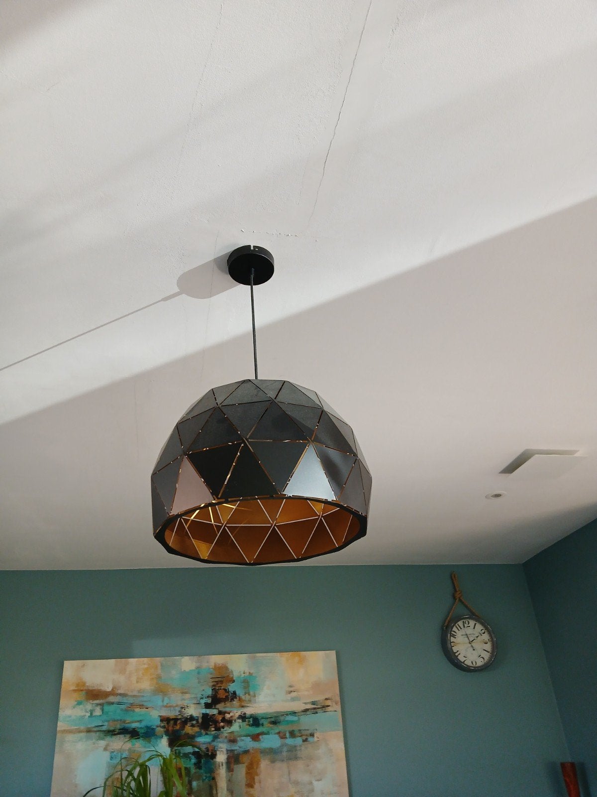 hanglamp, Huis en Inrichting, Ophalen, Zo goed als nieuw, Metaal, E27 (groot)