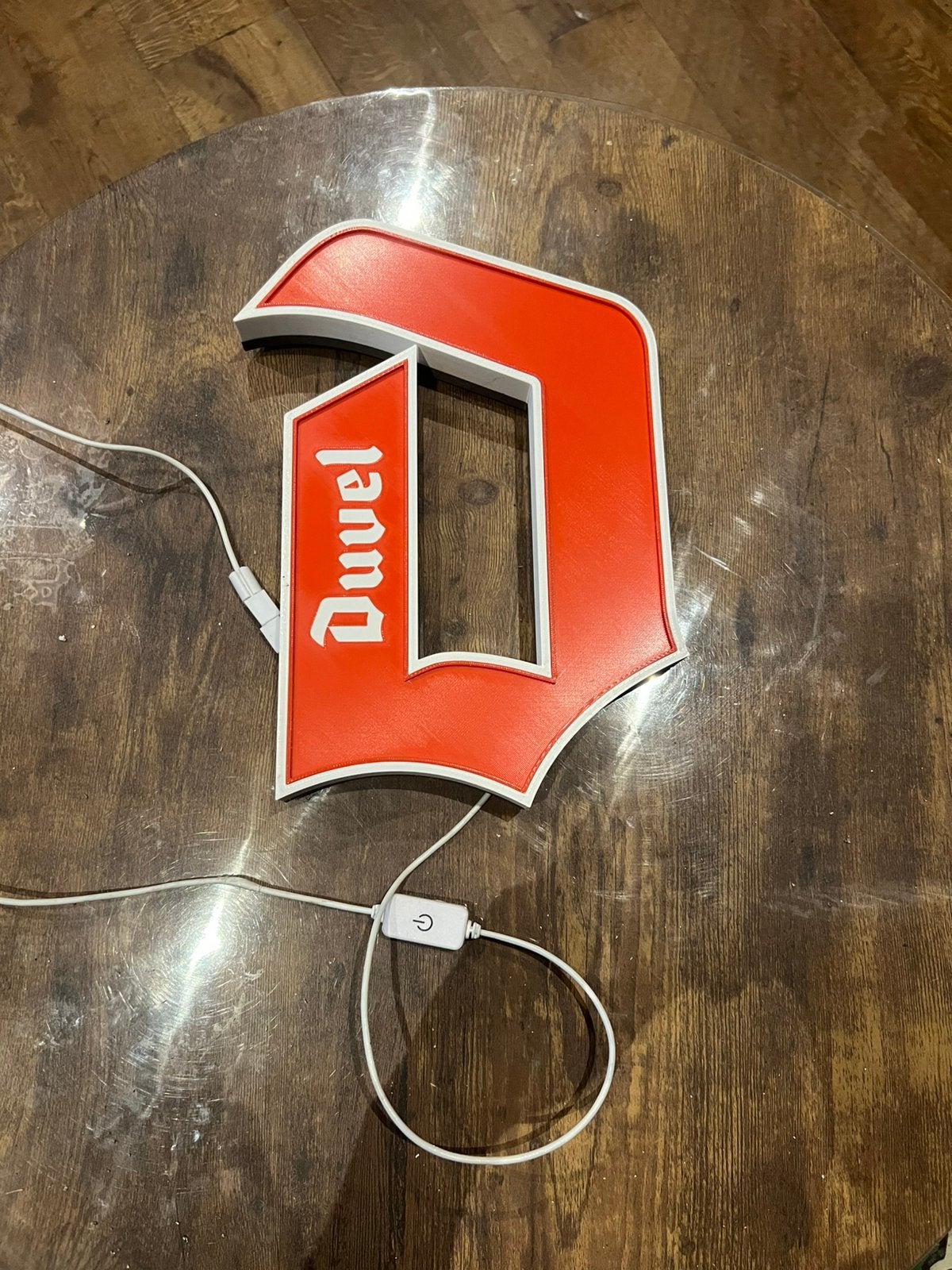 Duvel verlichting, Ophalen of Verzenden, Nieuw, Reclamebord, Plaat of Schild, Duvel